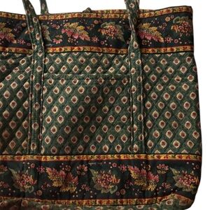 Vera Bradley tote bag Flower patterned green vintage tote bag